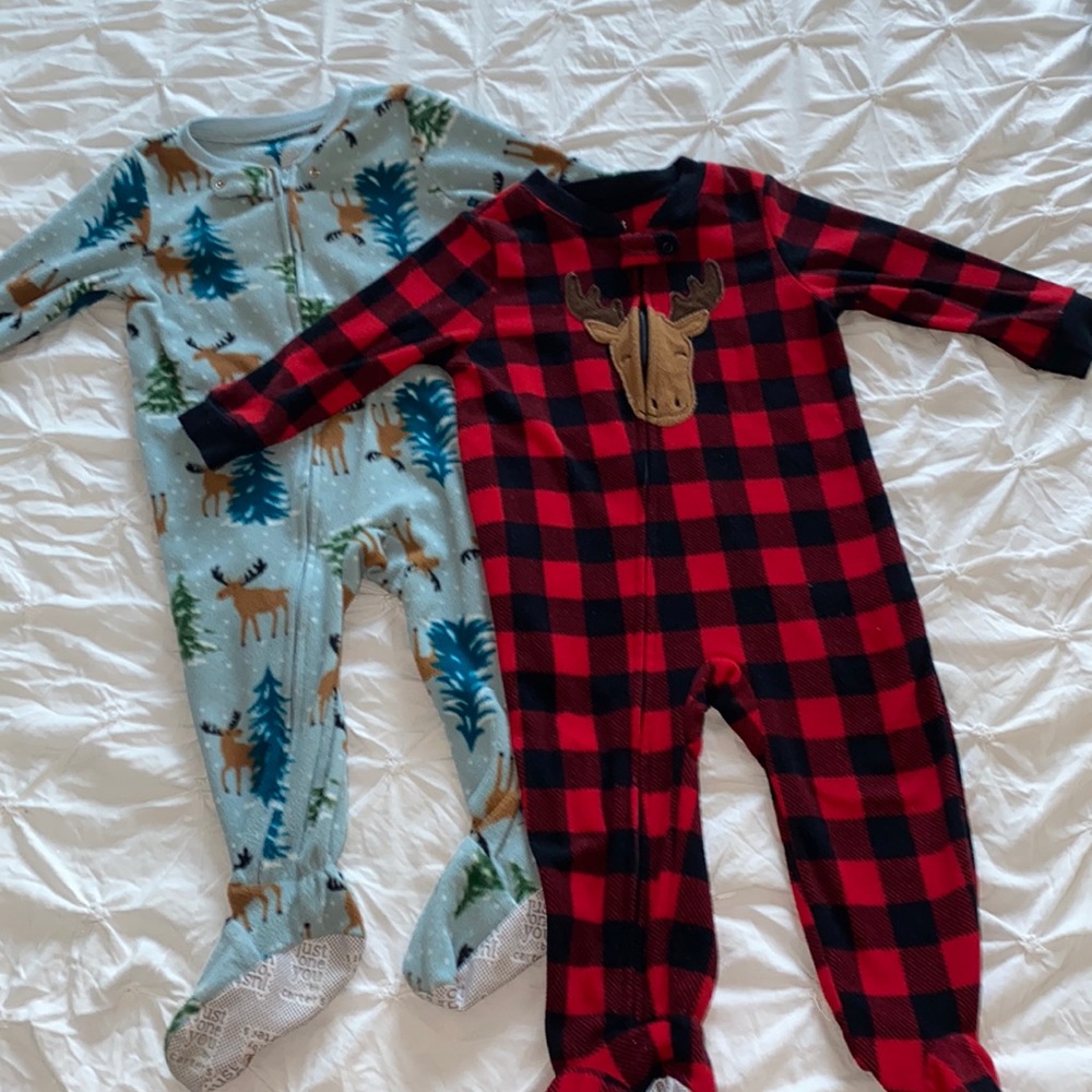 2-Infant warm winter bodysuits.